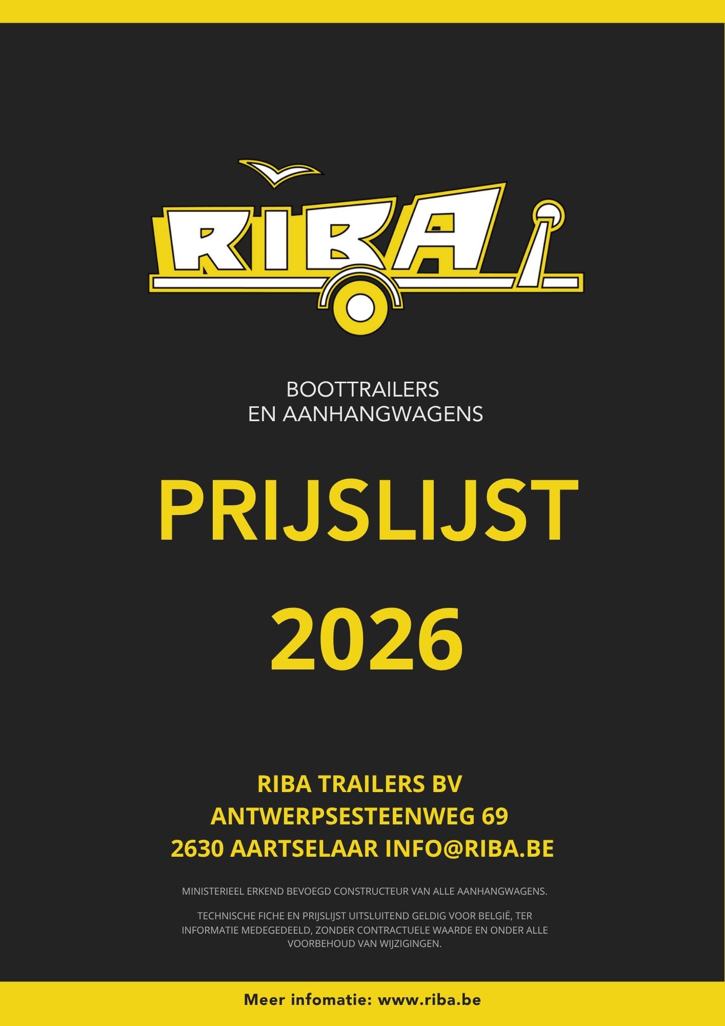Prijslijst 2026